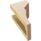 Ekena Millwork 4"W x 4"D x 8"H Wide Monterey Rough Cedar Woodgrain TimberThane Corbel, Primed Tan CORUR04X04X08MONRCPR - alternate 2